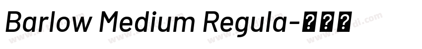 Barlow Medium Regula字体转换